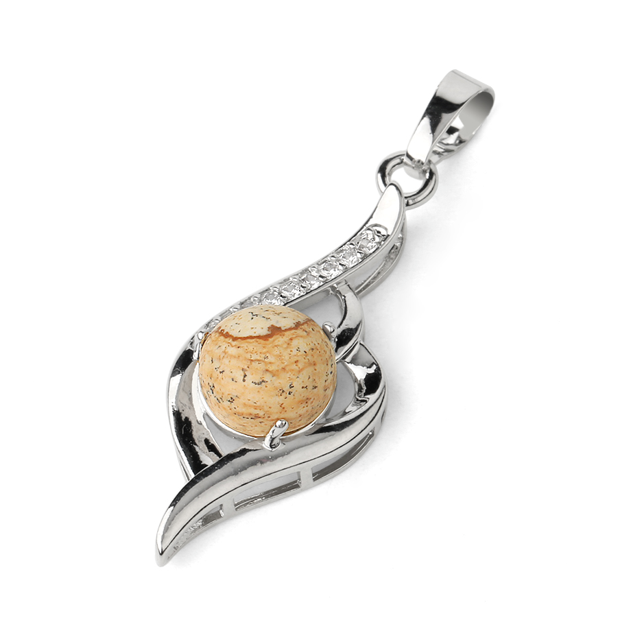 Pendentif en Jaspe "Épanouissement & Estime de soi"