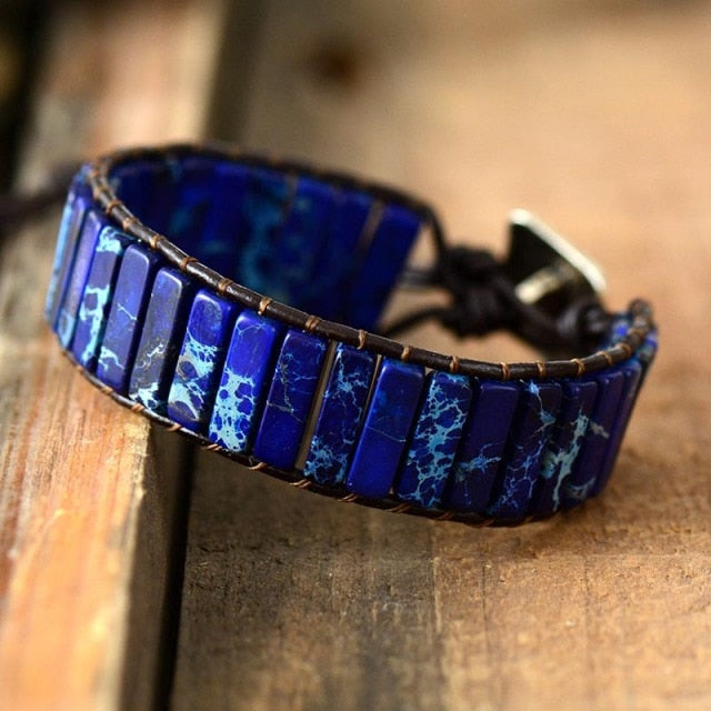 Bracelet Bohémien en Lapis Lazuli "Santé & Harmonie"